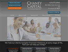 Tablet Screenshot of chaneycapital.com
